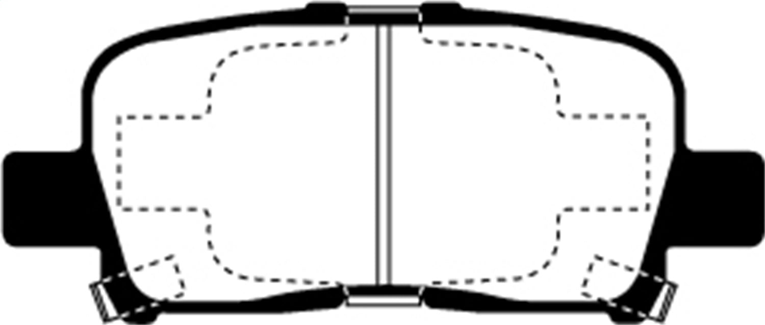 EBC Brakes DP61662 6000 Series Greenstuff Truck/SUV Brakes Disc Pads - Truck Part Superstore