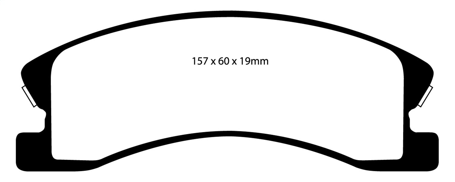 EBC Brakes DP61664 6000 Series Greenstuff Truck/SUV Brakes Disc Pads - Truck Part Superstore