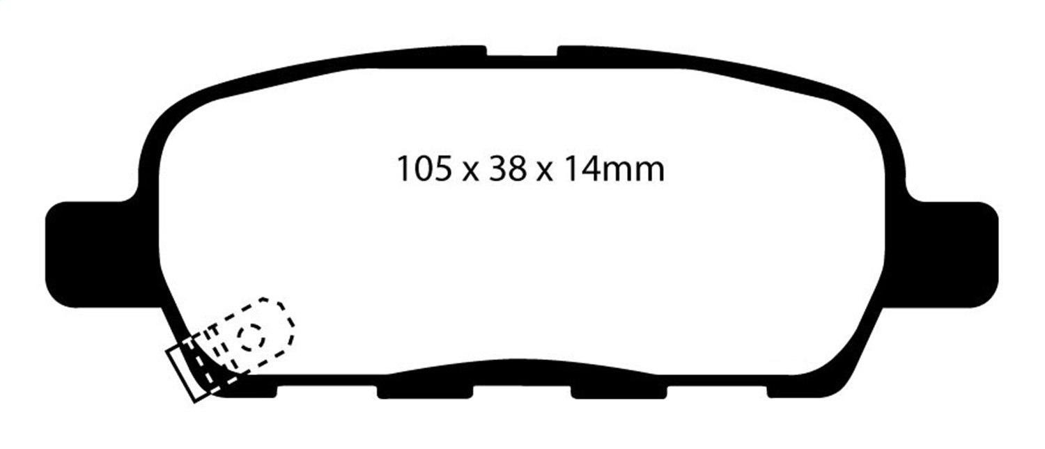 EBC Brakes DP61666 6000 Series Greenstuff Truck/SUV Brakes Disc Pads - Truck Part Superstore