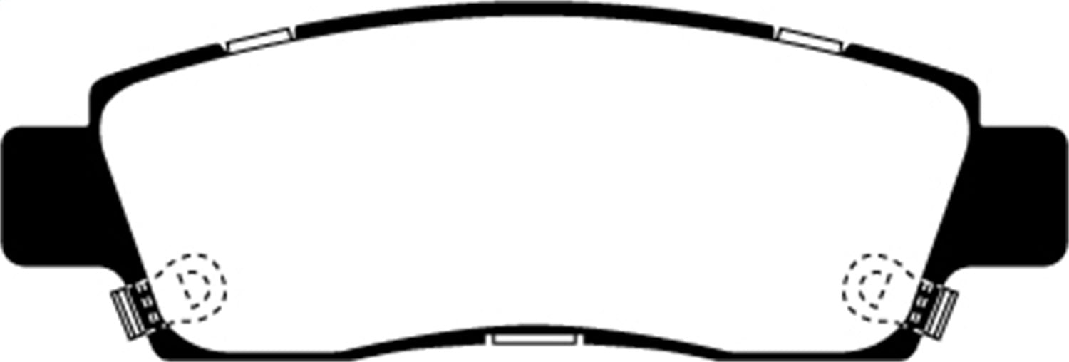 EBC Brakes DP61672 6000 Series Greenstuff Truck/SUV Brakes Disc Pads - Truck Part Superstore