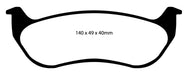 EBC Brakes DP61673 6000 Series Greenstuff Truck/SUV Brakes Disc Pads - Truck Part Superstore