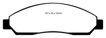 EBC Brakes DP61705 6000 Series Greenstuff Truck/SUV Brakes Disc Pads - Truck Part Superstore