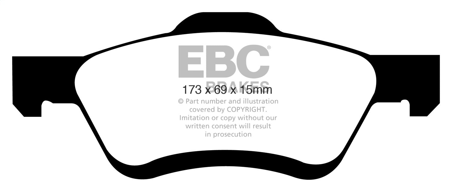 EBC Brakes DP61709 6000 Series Greenstuff Truck/SUV Brakes Disc Pads - Truck Part Superstore