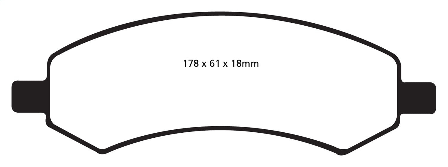 EBC Brakes DP61738 6000 Series Greenstuff Truck/SUV Brakes Disc Pads - Truck Part Superstore