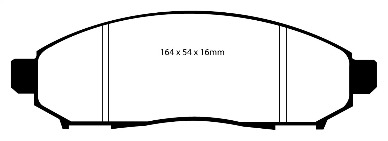 EBC Brakes DP61747 6000 Series Greenstuff Truck/SUV Brakes Disc Pads - Truck Part Superstore