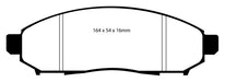EBC Brakes DP61747 6000 Series Greenstuff Truck/SUV Brakes Disc Pads - Truck Part Superstore