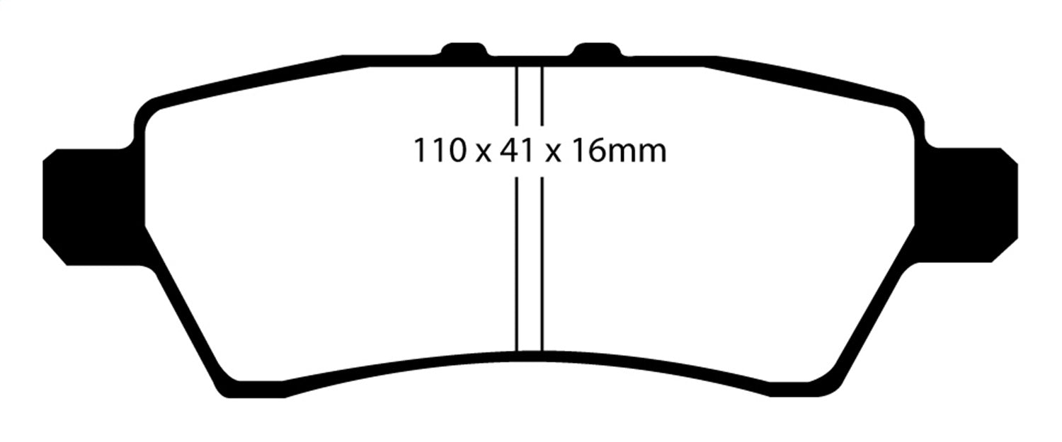 EBC Brakes DP61748 6000 Series Greenstuff Truck/SUV Brakes Disc Pads - Truck Part Superstore