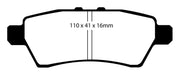 EBC Brakes DP61748 6000 Series Greenstuff Truck/SUV Brakes Disc Pads - Truck Part Superstore