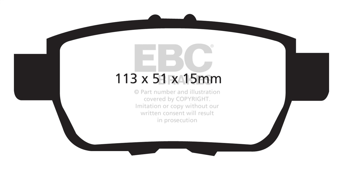 EBC Brakes DP61754 6000 Series Greenstuff Truck/SUV Brakes Disc Pads - Truck Part Superstore