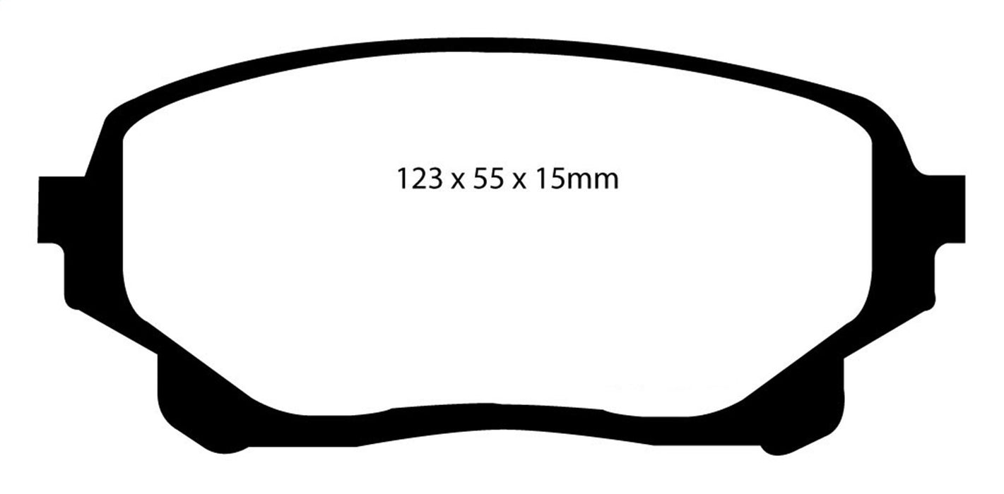 EBC Brakes DP61756 6000 Series Greenstuff Truck/SUV Brakes Disc Pads - Truck Part Superstore