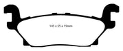 EBC Brakes DP61760 6000 Series Greenstuff Truck/SUV Brakes Disc Pads - Truck Part Superstore