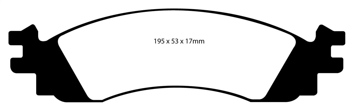EBC Brakes DP61767 6000 Series Greenstuff Truck/SUV Brakes Disc Pads - Truck Part Superstore