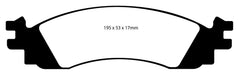 EBC Brakes DP61767 6000 Series Greenstuff Truck/SUV Brakes Disc Pads - Truck Part Superstore