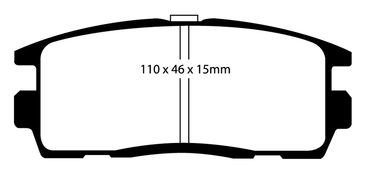 EBC Brakes DP61797 6000 Series Greenstuff Truck/SUV Brakes Disc Pads - Truck Part Superstore
