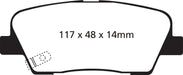 EBC Brakes DP61806 6000 Series Greenstuff Truck/SUV Brakes Disc Pads - Truck Part Superstore