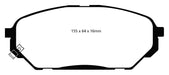EBC Brakes DP61813 6000 Series Greenstuff Truck/SUV Brakes Disc Pads; FMSI Pad No. D1301; - Truck Part Superstore