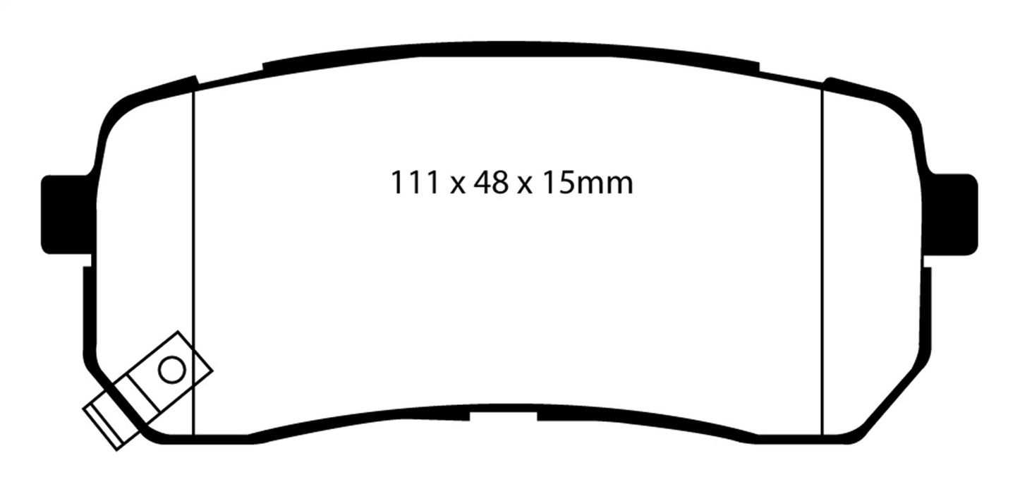 EBC Brakes DP61814 6000 Series Greenstuff Truck/SUV Brakes Disc Pads - Truck Part Superstore