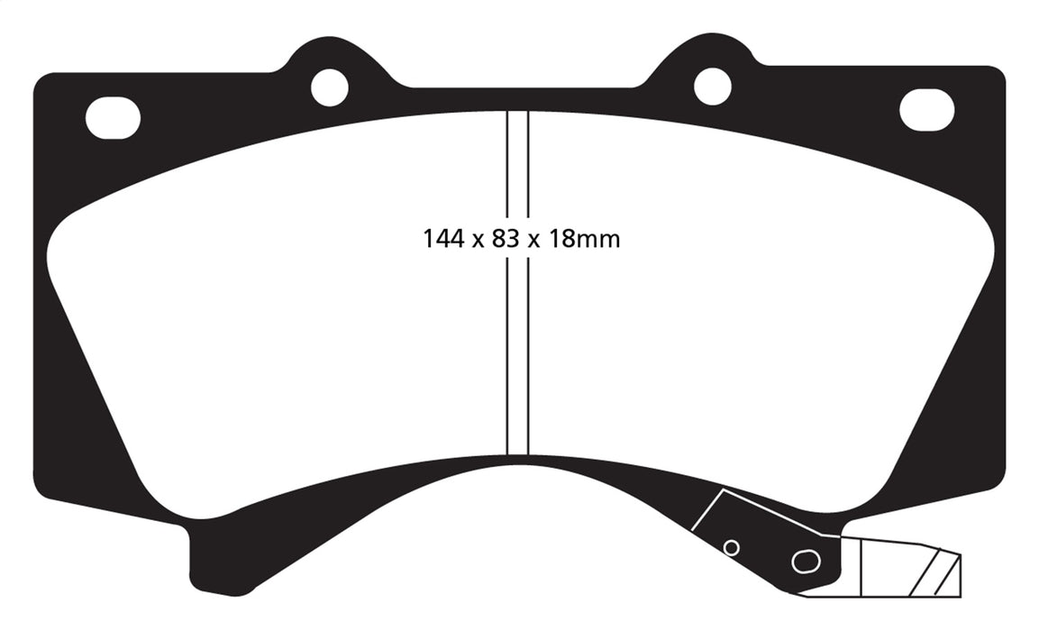 EBC Brakes DP61815 6000 Series Greenstuff Truck/SUV Brakes Disc Pads - Truck Part Superstore