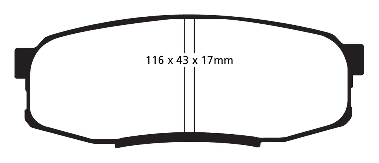 EBC Brakes DP61816 6000 Series Greenstuff Truck/SUV Brakes Disc Pads - Truck Part Superstore