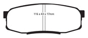 EBC Brakes DP61816 6000 Series Greenstuff Truck/SUV Brakes Disc Pads - Truck Part Superstore