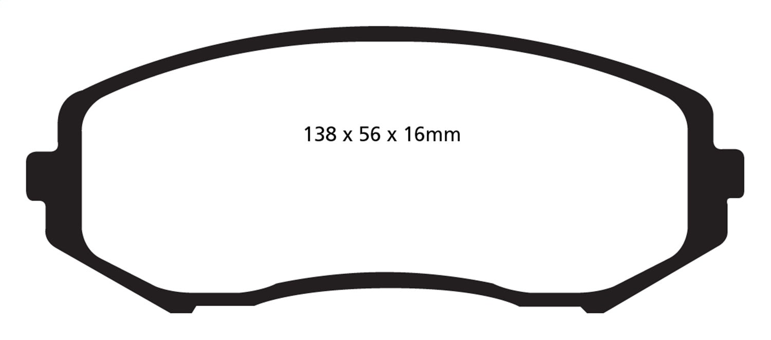 EBC Brakes DP61818 6000 Series Greenstuff Truck/SUV Brakes Disc Pads - Truck Part Superstore