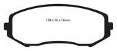 EBC Brakes DP61818 6000 Series Greenstuff Truck/SUV Brakes Disc Pads - Truck Part Superstore
