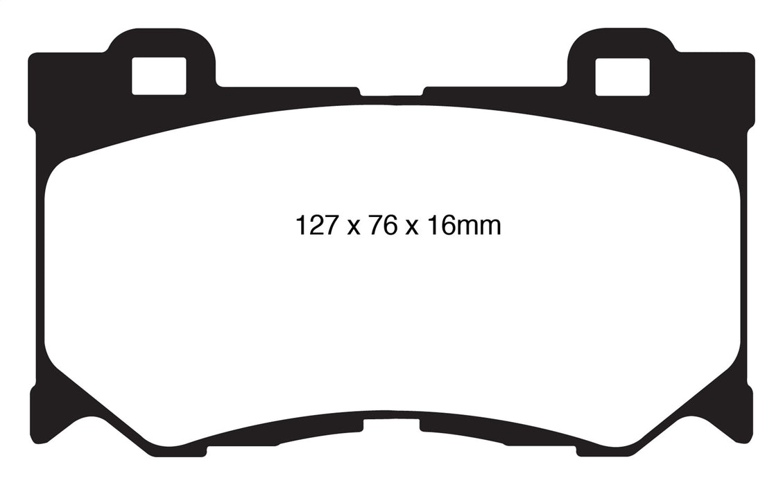 EBC Brakes DP61823 6000 Series Greenstuff Truck/SUV Brakes Disc Pads - Truck Part Superstore