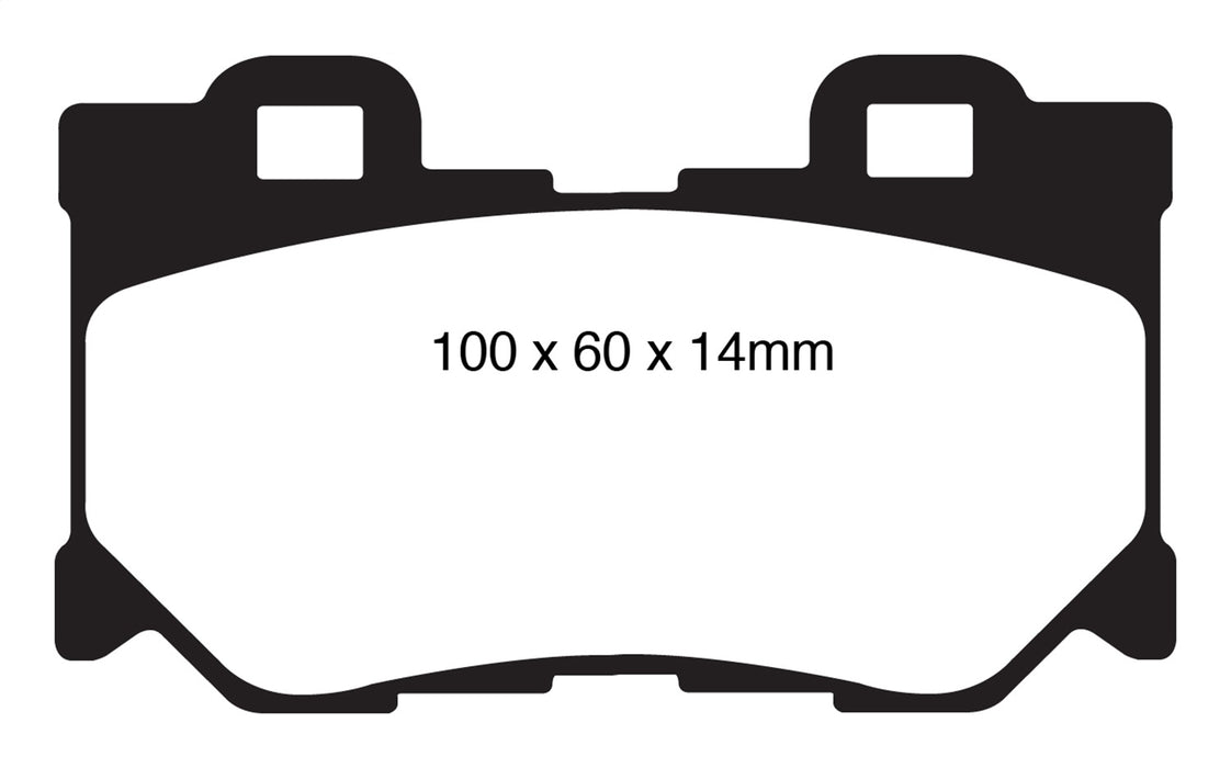 EBC Brakes DP61824 6000 Series Greenstuff Truck/SUV Brakes Disc Pads - Truck Part Superstore
