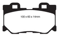 EBC Brakes DP61824 6000 Series Greenstuff Truck/SUV Brakes Disc Pads - Truck Part Superstore