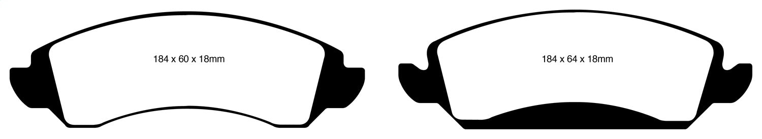 EBC Brakes DP61830 6000 Series Greenstuff Truck/SUV Brakes Disc Pads - Truck Part Superstore