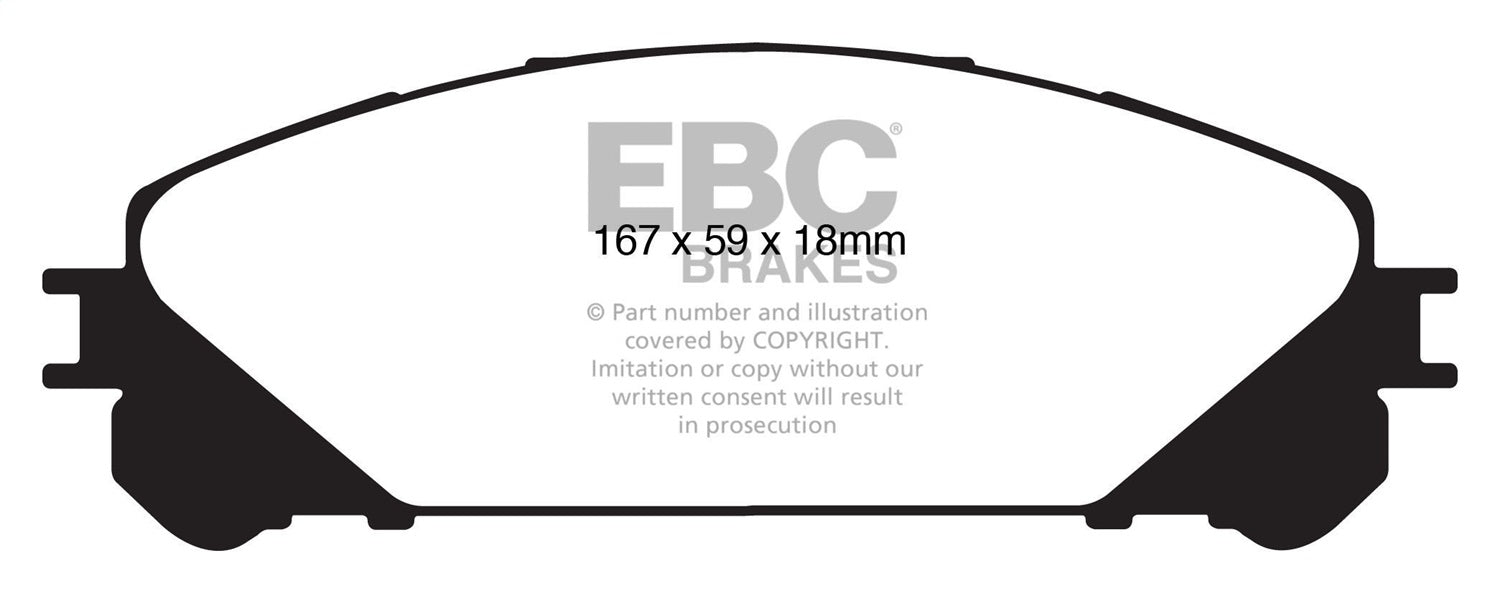 EBC Brakes DP61837 6000 Series Greenstuff Truck/SUV Brakes Disc Pads - Truck Part Superstore