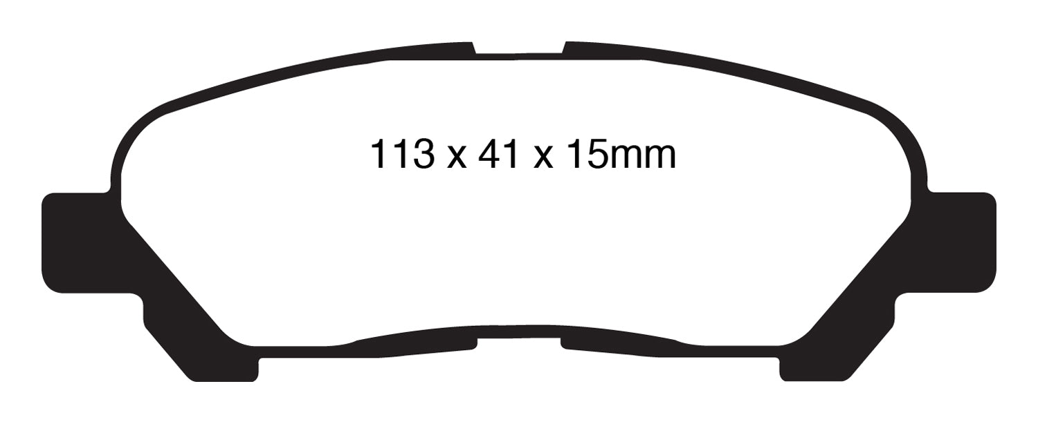 EBC Brakes DP61838 6000 Series Greenstuff Truck/SUV Brakes Disc Pads - Truck Part Superstore