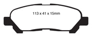 EBC Brakes DP61838 6000 Series Greenstuff Truck/SUV Brakes Disc Pads - Truck Part Superstore