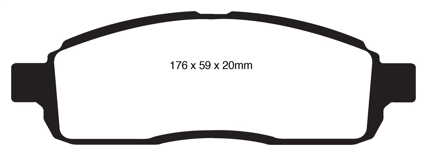 EBC Brakes DP61843 6000 Series Greenstuff Truck/SUV Brakes Disc Pads - Truck Part Superstore