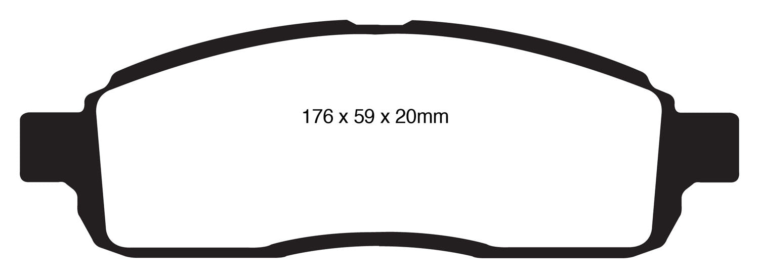 EBC Brakes DP61843 6000 Series Greenstuff Truck/SUV Brakes Disc Pads - Truck Part Superstore