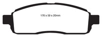 EBC Brakes DP61843 6000 Series Greenstuff Truck/SUV Brakes Disc Pads - Truck Part Superstore