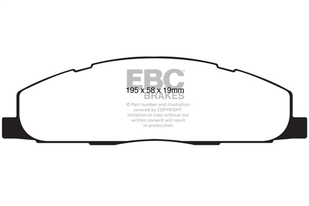 EBC Brakes DP61848 6000 Series Greenstuff Truck/SUV Brakes Disc Pads - Truck Part Superstore