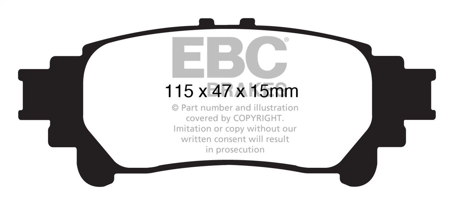 EBC Brakes DP61850 6000 Series Greenstuff Truck/SUV Brakes Disc Pads - Truck Part Superstore