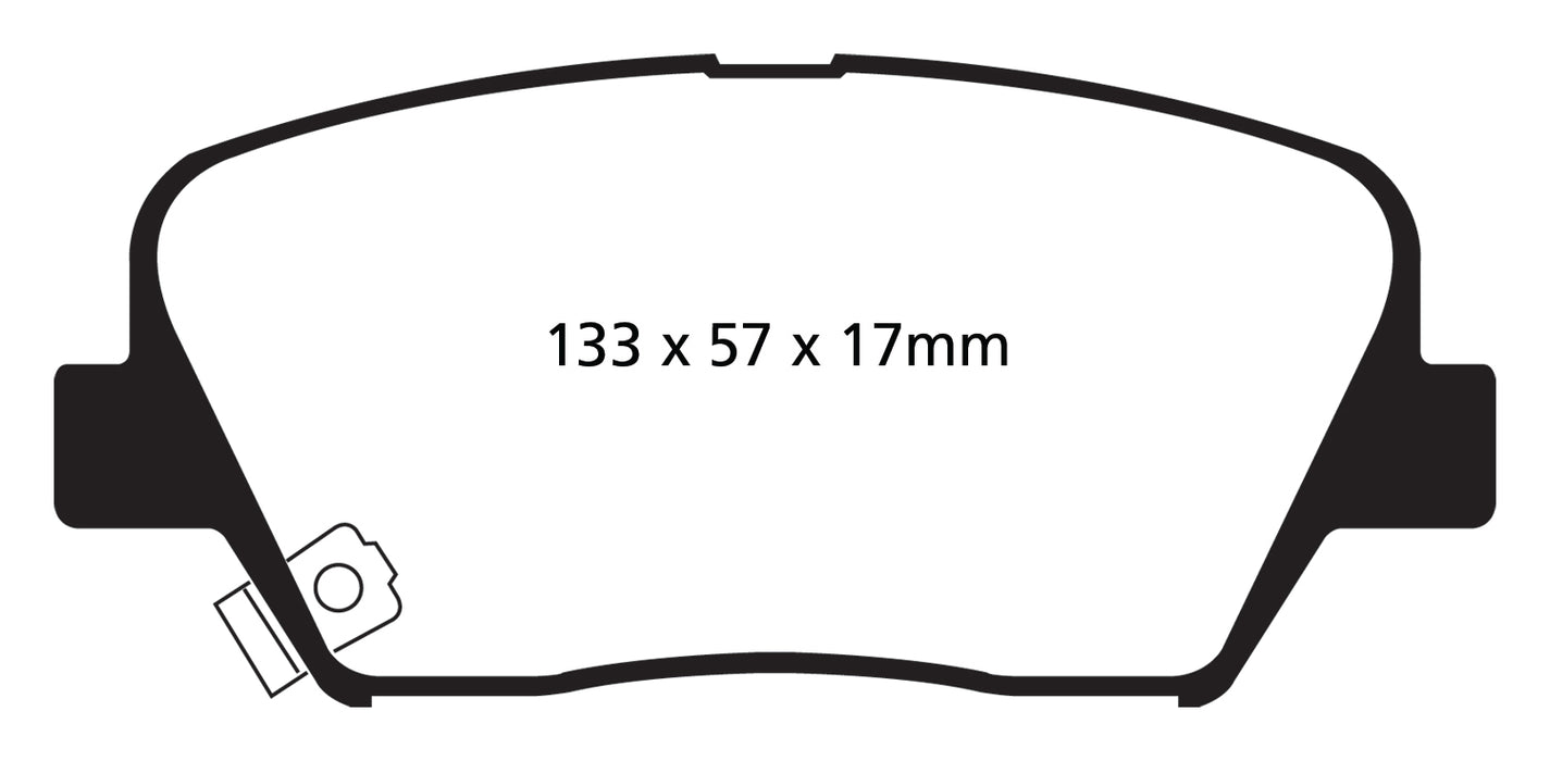 EBC Brakes DP61863 6000 Series Greenstuff Truck/SUV Brakes Disc Pads - Truck Part Superstore