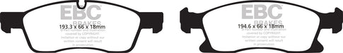 EBC Brakes DP61871 6000 Series Greenstuff Truck/SUV Brakes Disc Pads - Truck Part Superstore