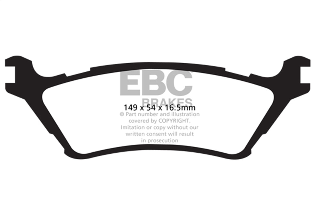 EBC Brakes DP61891 6000 Series Greenstuff Truck/SUV Brakes Disc Pads - Truck Part Superstore