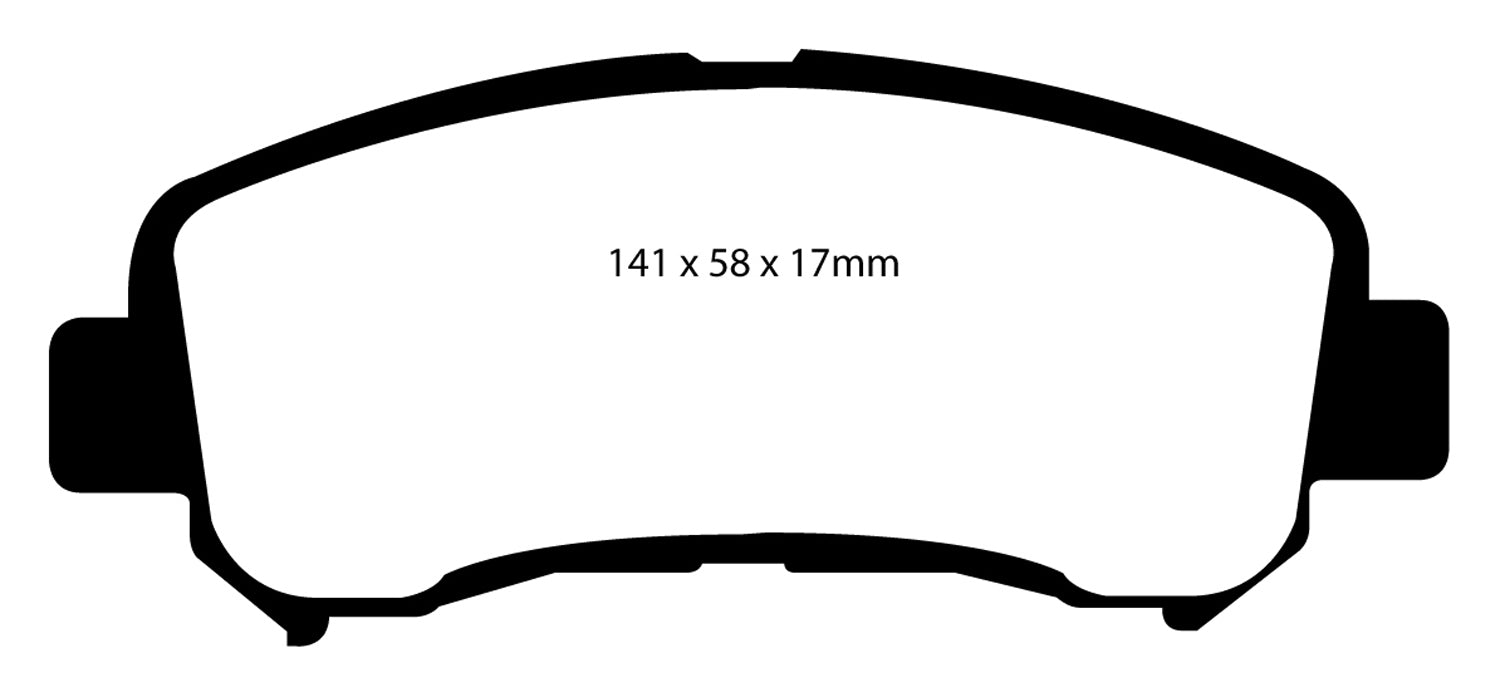 EBC Brakes DP61954 6000 Series Greenstuff Truck/SUV Brakes Disc Pads - Truck Part Superstore