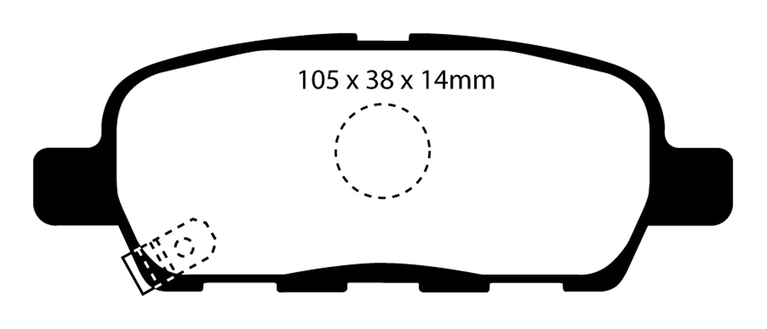EBC Brakes DP61955 6000 Series Greenstuff Truck/SUV Brakes Disc Pads - Truck Part Superstore