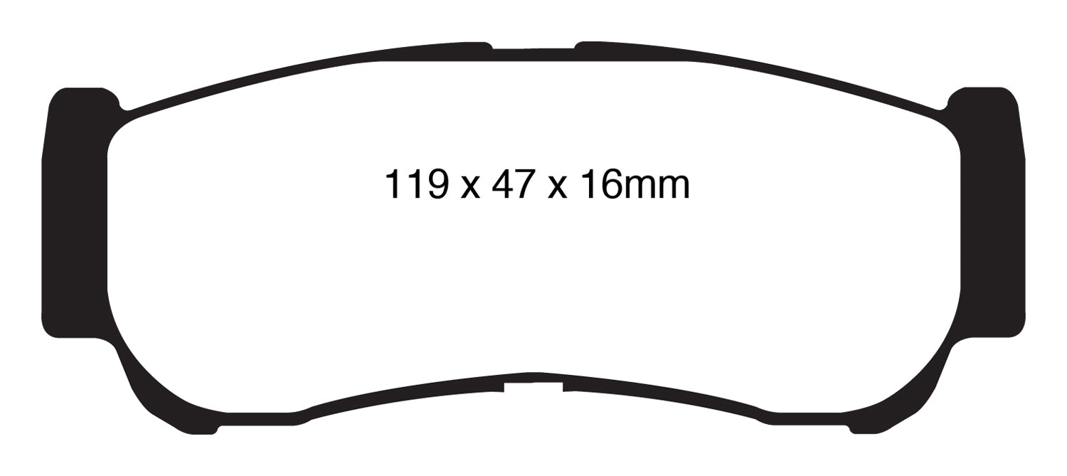 EBC Brakes DP61982 6000 Series Greenstuff Truck/SUV Brakes Disc Pads - Truck Part Superstore
