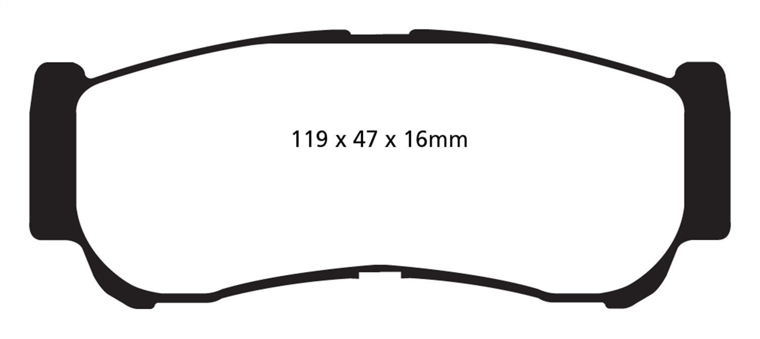 EBC Brakes DP61982 6000 Series Greenstuff Truck/SUV Brakes Disc Pads - Truck Part Superstore