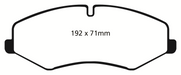 EBC Brakes DP62060 6000 Series Greenstuff Truck/SUV Brakes Disc Pads - Truck Part Superstore