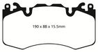 EBC Brakes DP62064 6000 Series Greenstuff Truck/SUV Brakes Disc Pads - Truck Part Superstore
