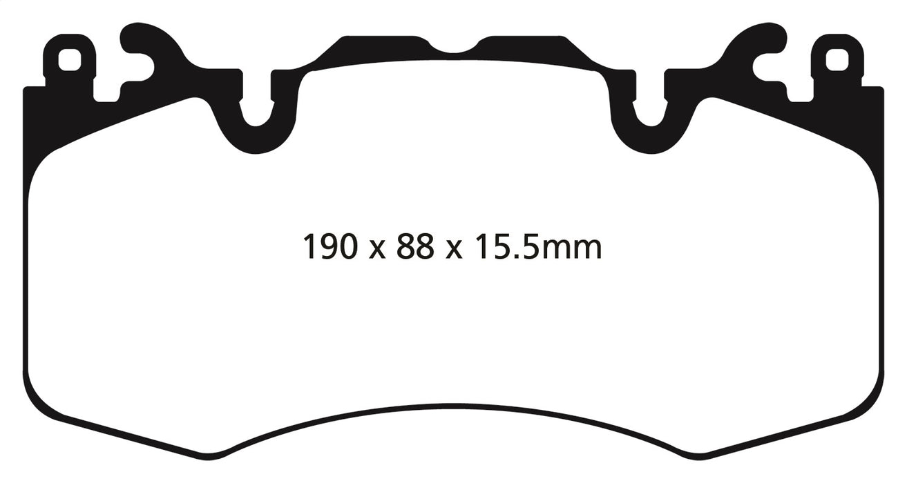 EBC Brakes DP62064 6000 Series Greenstuff Truck/SUV Brakes Disc Pads - Truck Part Superstore