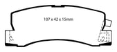 EBC Brakes DP6628 6000 Series Greenstuff Truck/SUV Brakes Disc Pads - Truck Part Superstore