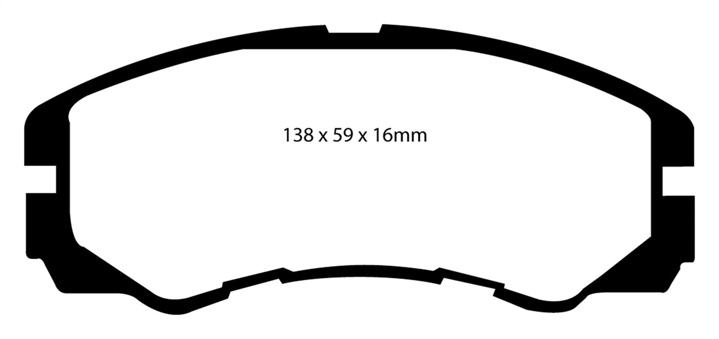 EBC Brakes DP6973 6000 Series Greenstuff Truck/SUV Brakes Disc Pads - Truck Part Superstore
